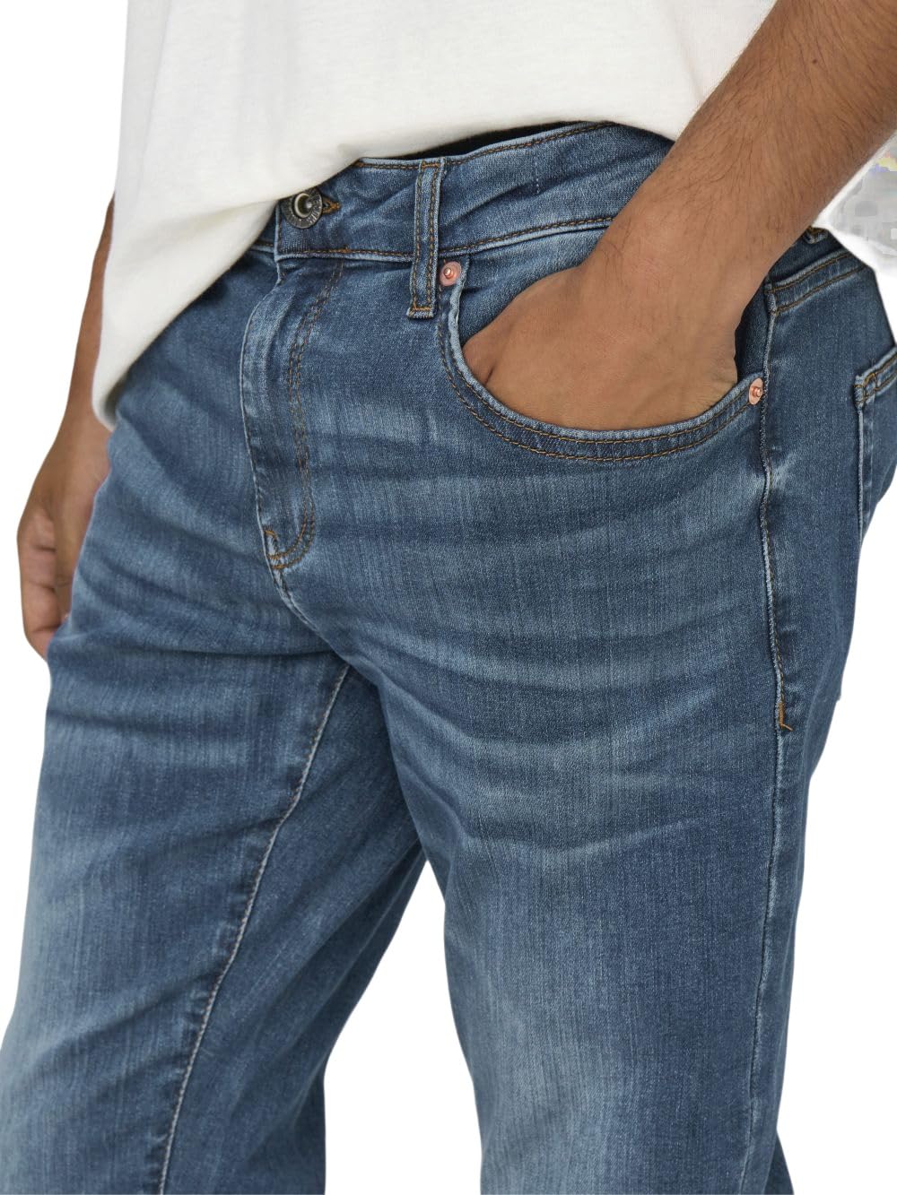 ONLY & SONS Slim Fit Jeans Uomo Denim Elasticizzato