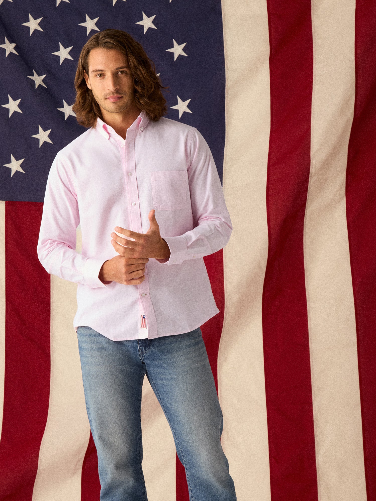 Robert Talbott George Oxford Camicia Uomo Rosa Cotone