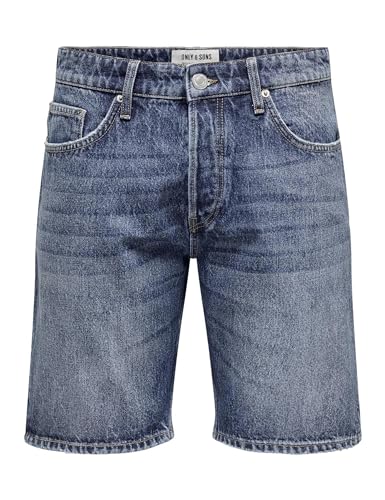 ONLY & SONS Pantaloncini Uomo Denim Blu Taglia M