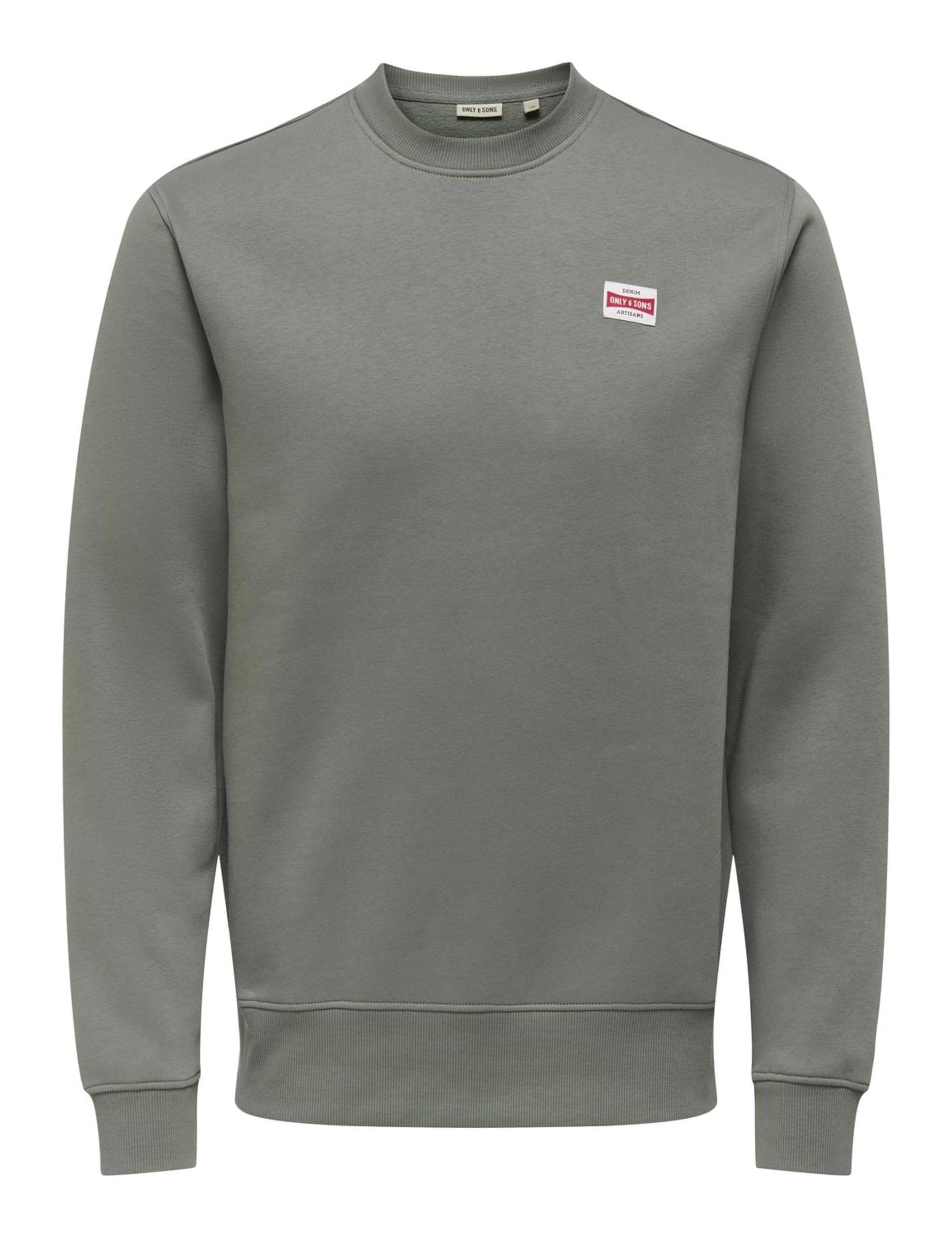 Only & Sons Onsdawson Reg Crew felpa uomo girocollo nera M
