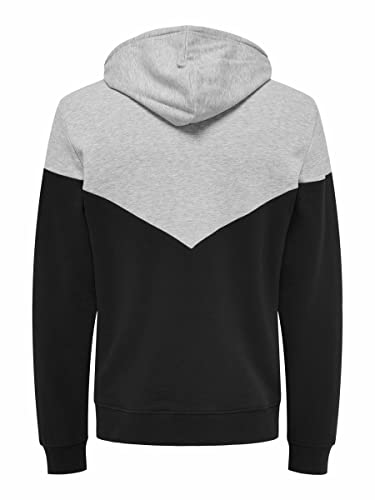 Only & Sons Onswagner Felpa Uomo Cappuccio Navy fantasia