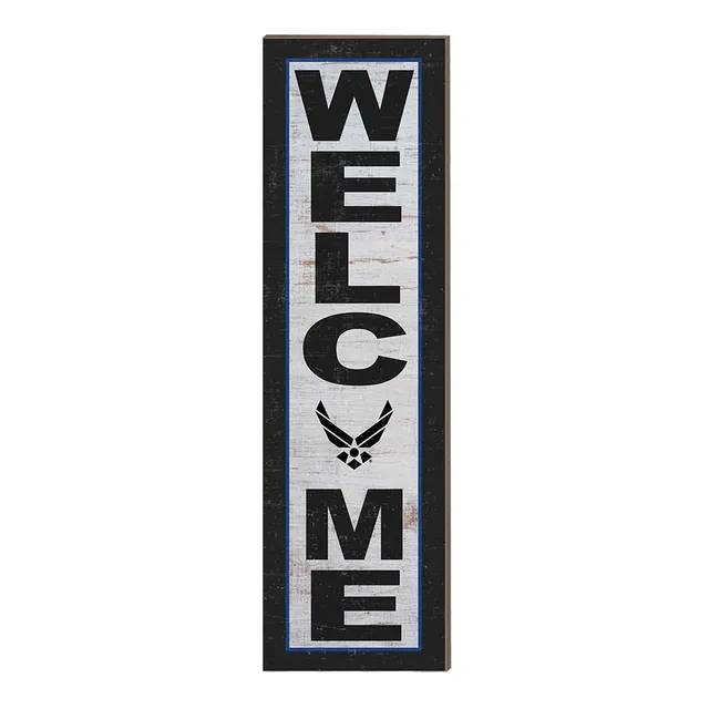 7.62 Design U.S. Air Force Welcome targa 10x35 inch PVC esterno