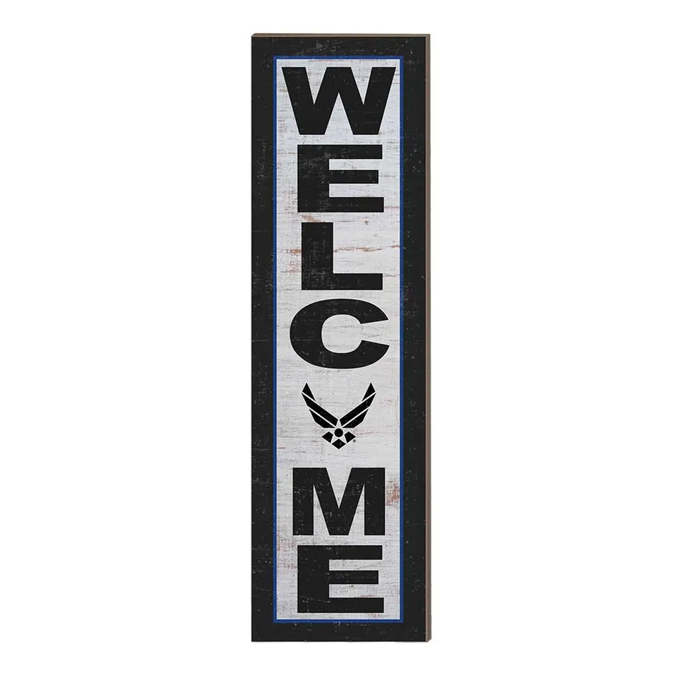 7.62 Design U.S. Air Force Welcome targa 10x35 inch PVC esterno