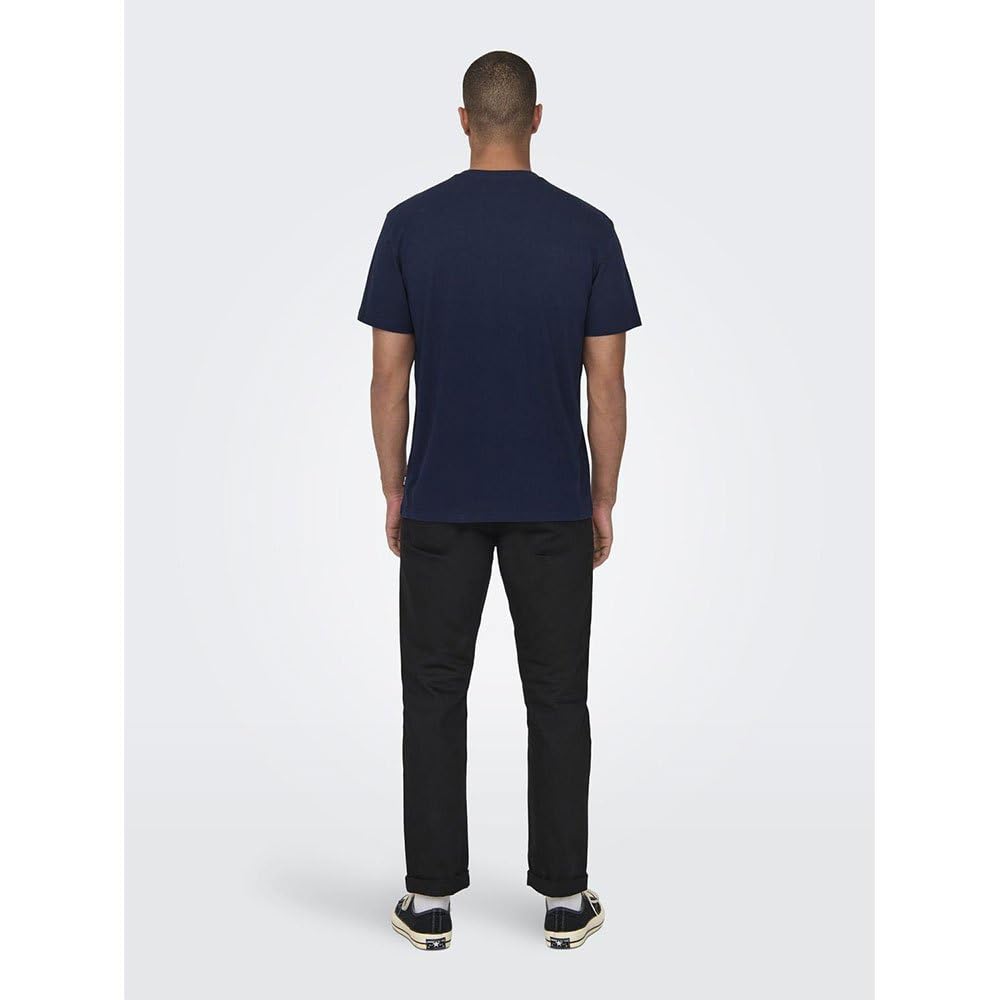 Only & Sons Kim Reg Funny T-shirt uomo XS cotone bio