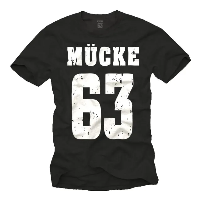 Makaya Mücke 63 Bulldozer T-Shirt Uomo Cotone Nera