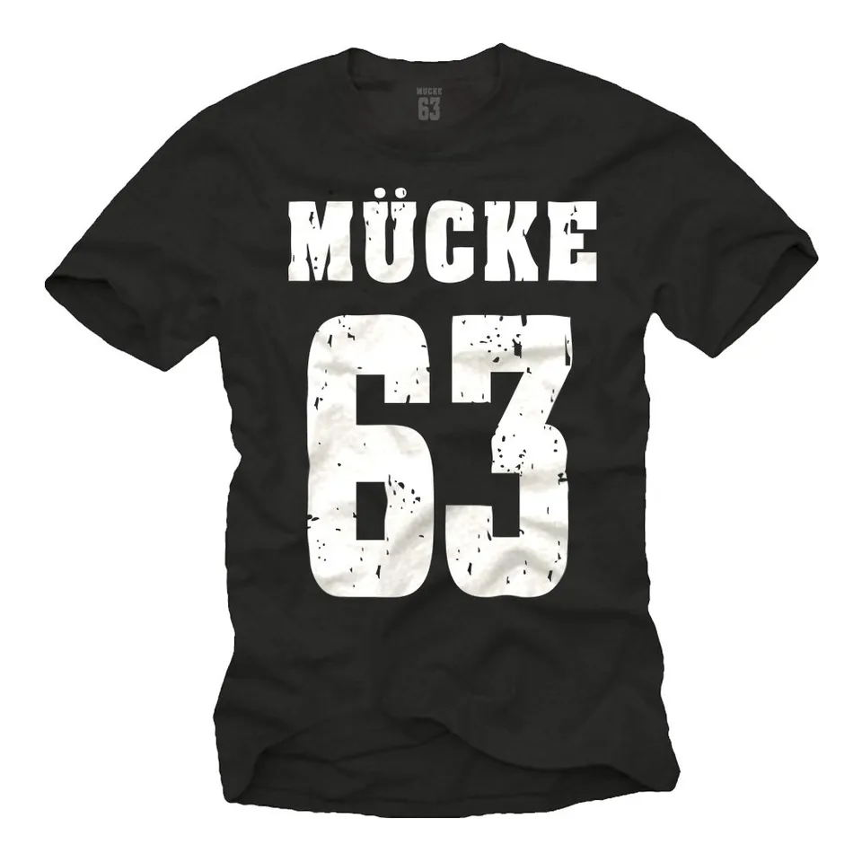 Makaya Mücke 63 Bulldozer T-Shirt Uomo Cotone Nera