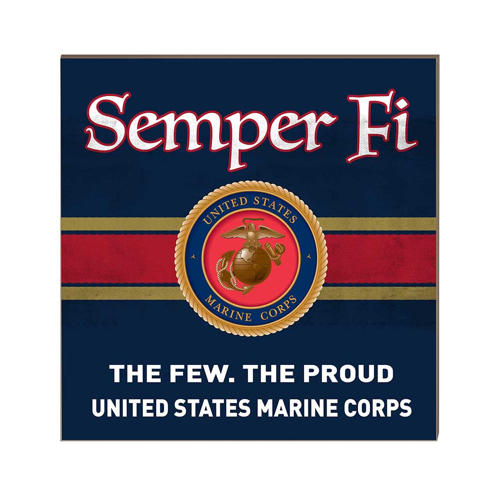 7.62 Design USMC The Few The Proud targa legno 25x25 cm