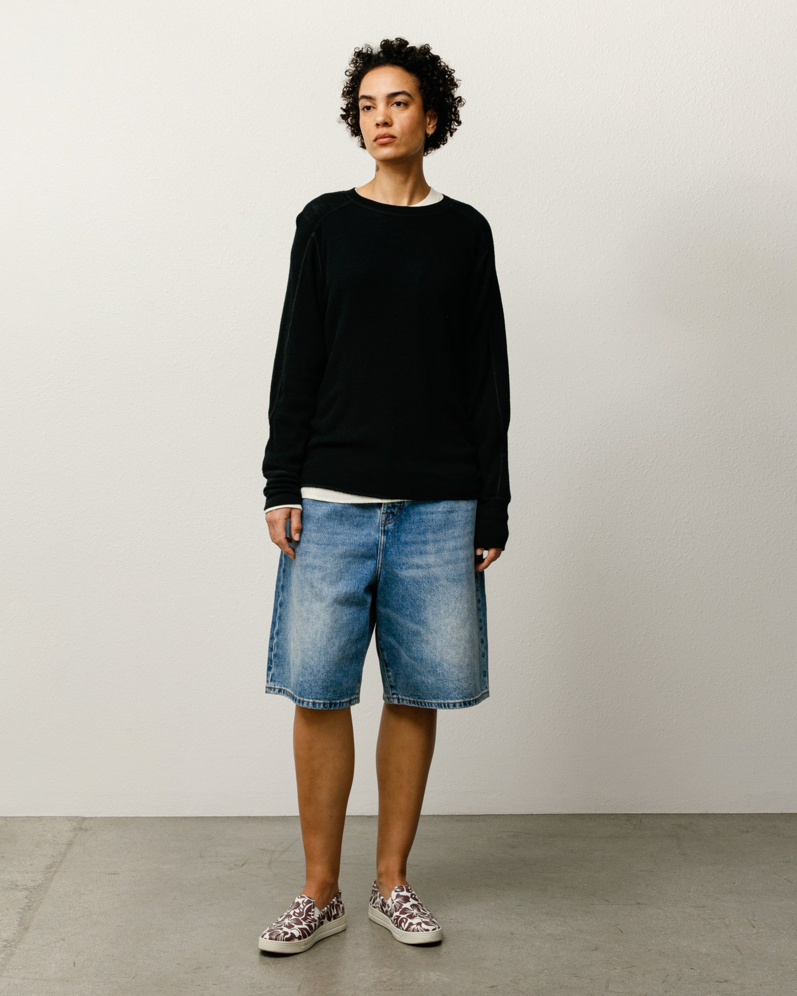Stussy Big Ol Short Denim pantaloncini Indigo Stone Wash