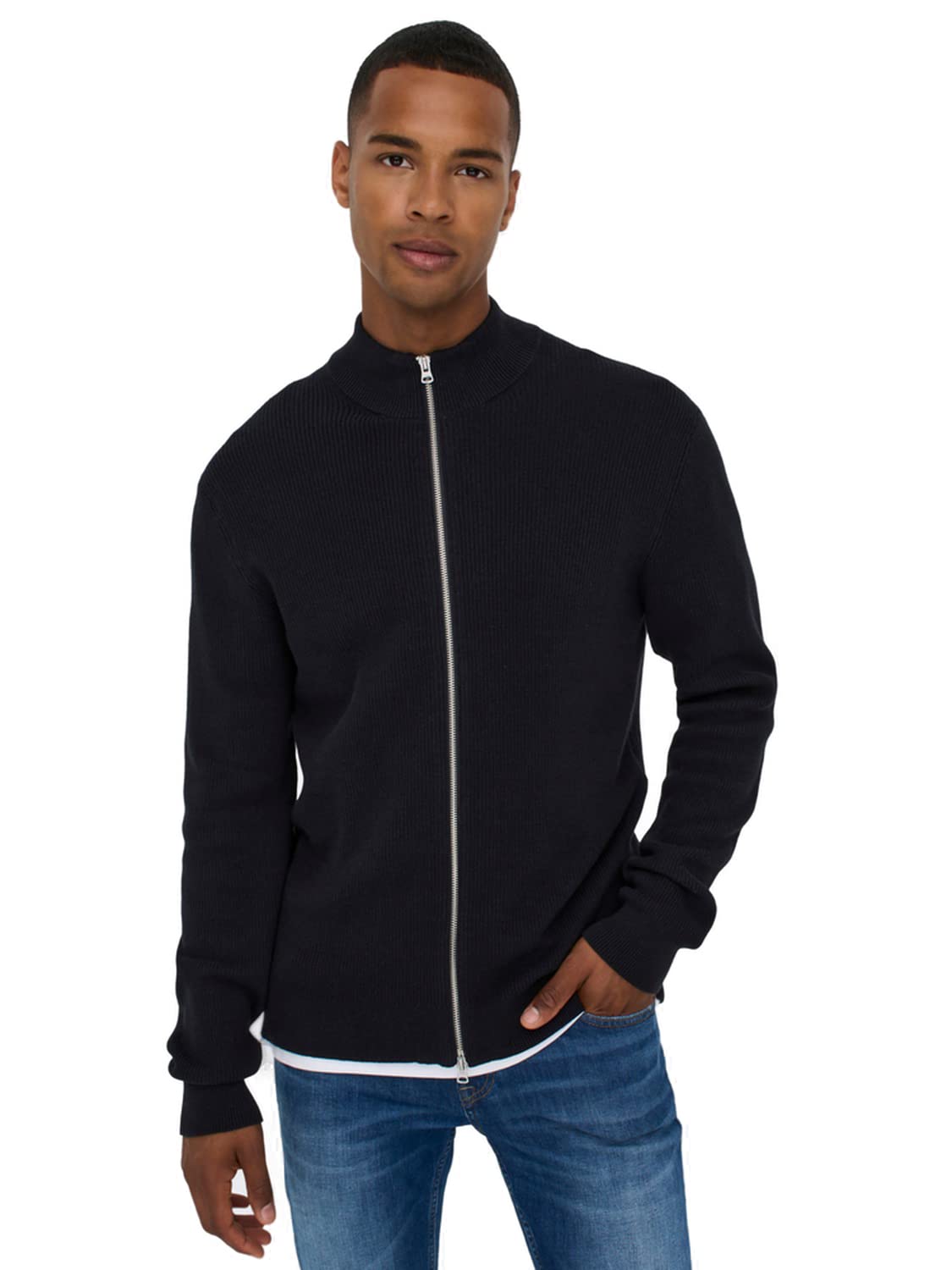 ONLY & SONS Onsphil Reg 12 Felpa Uomo Blu Taglia M