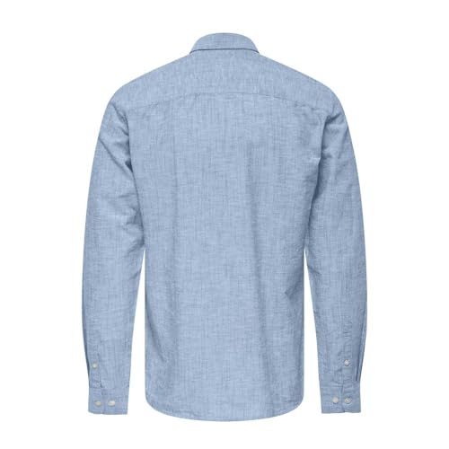 Only & Sons Cantley Camicia Uomo Blu M Cotone