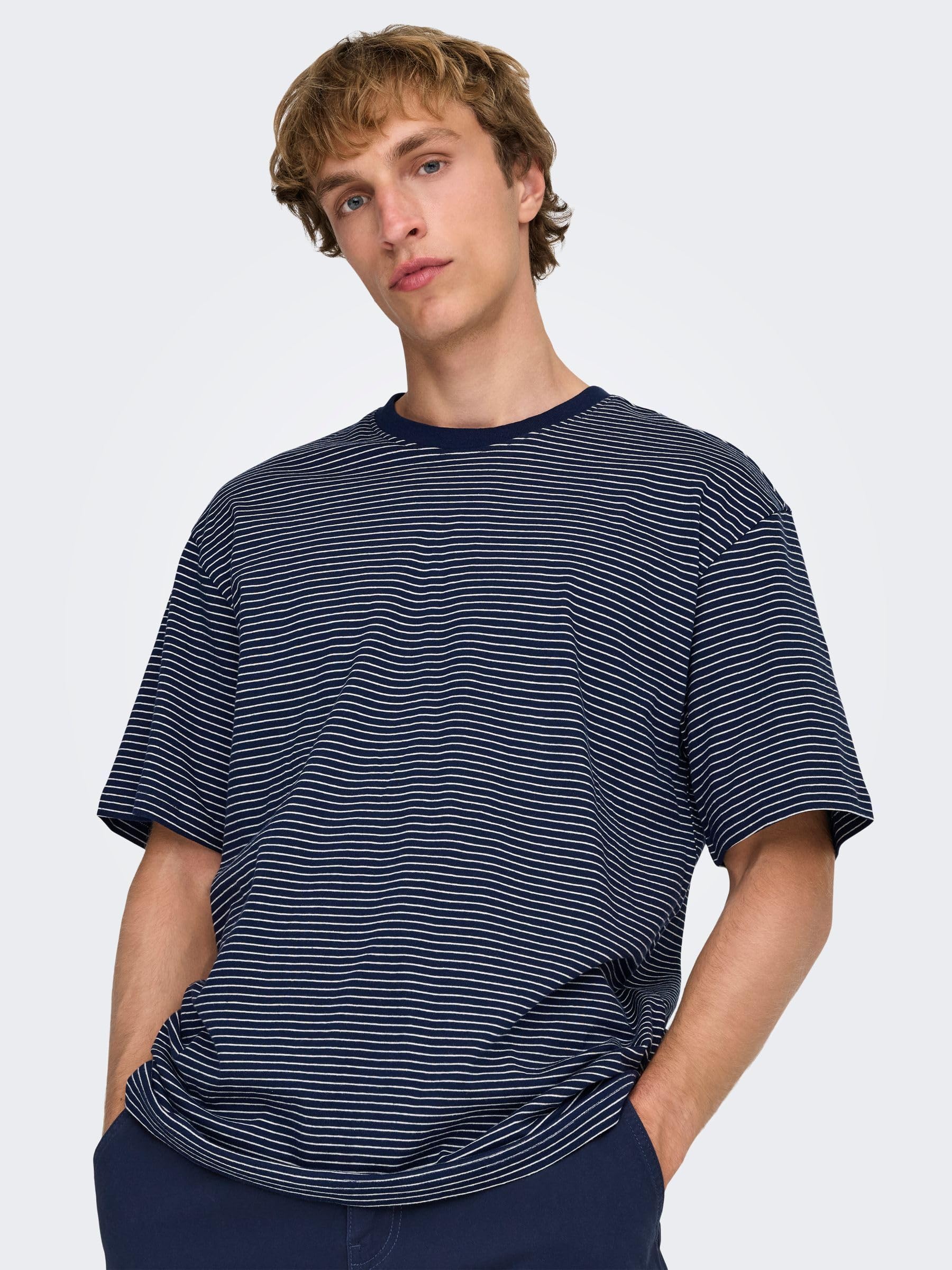 Only & Sons Onsfred Life t-shirt uomo righe taglia XL