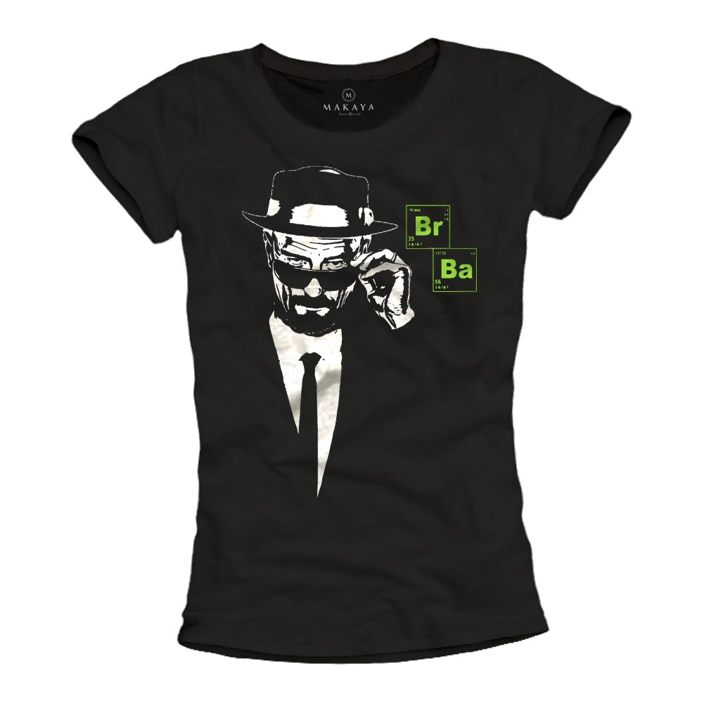 Makaya BR BA Heisenberg T-shirt donna cotone taglia L