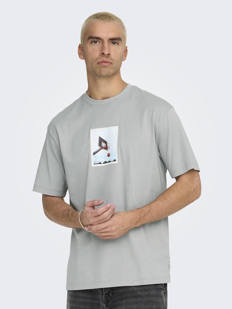 Only & Sons Onsdash RLX SS Tee T-shirt uomo Ultimate Grey