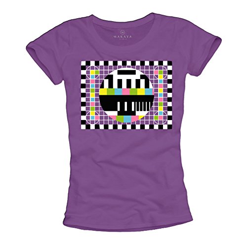 Makaya Sheldon T-Shirt Donna Cotone Viola Taglia XL