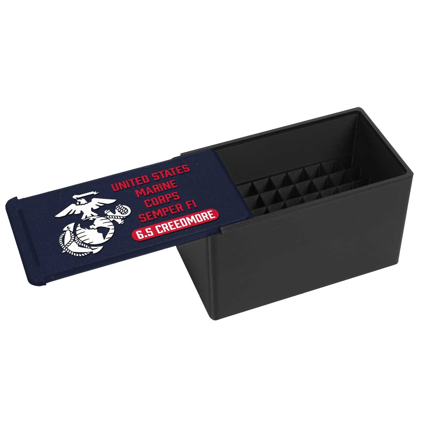7.62 Design USMC Box Munizioni 9mm 50 Colpi PLA+ Semper Fi