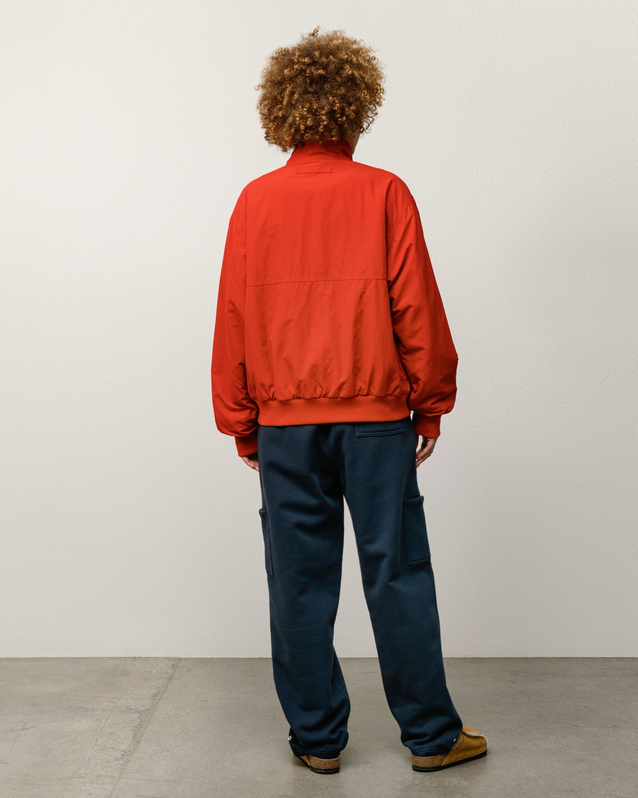 Stussy Polar Fleece Lined Jacket giacca nylon Red rossa