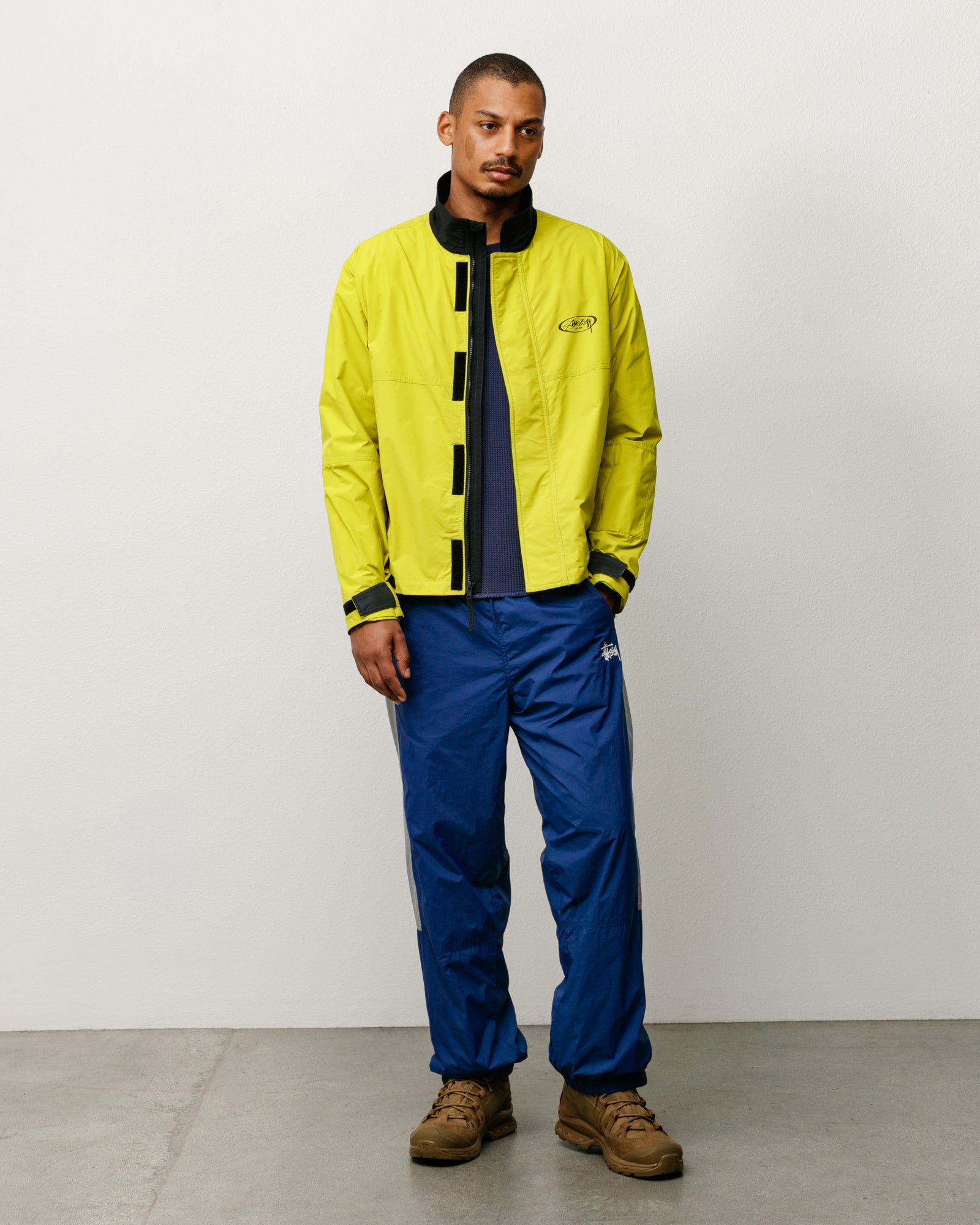 Stussy MX Jacket giacca lime ripstop idrorepellente