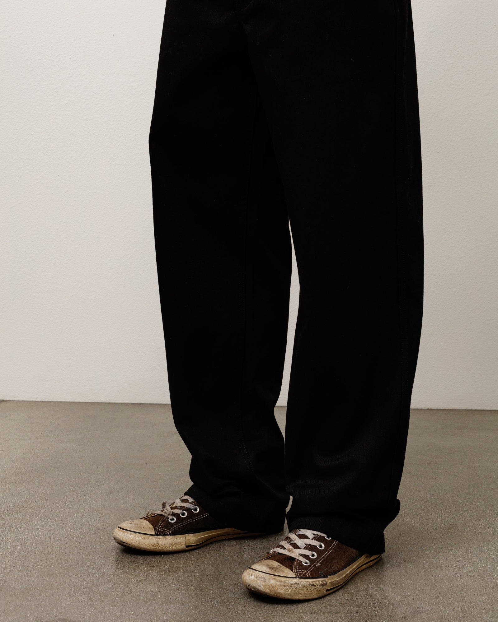 Stussy Pantalone Uniforme pantalone nero twill cotone