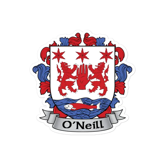 7.62 Design O'Neil Irish Family Coat of Arms Adesivo 7,6 cm