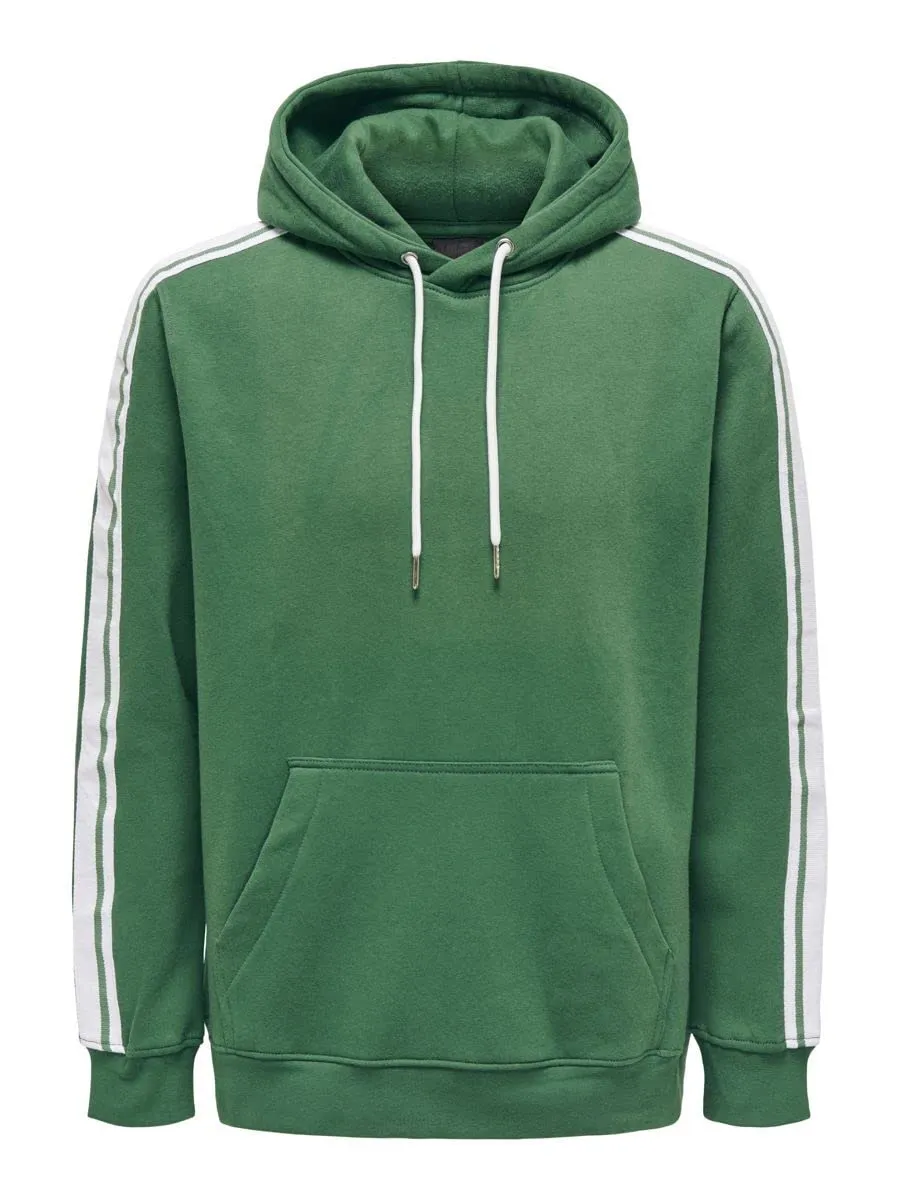 ONLY & SONS Onskyle 3324 felpa cappuccio uomo verde scuro L