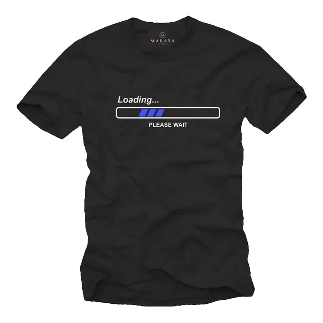 MAKAYA Geek Nerd T-Shirt Uomo Cotone Taglia L
