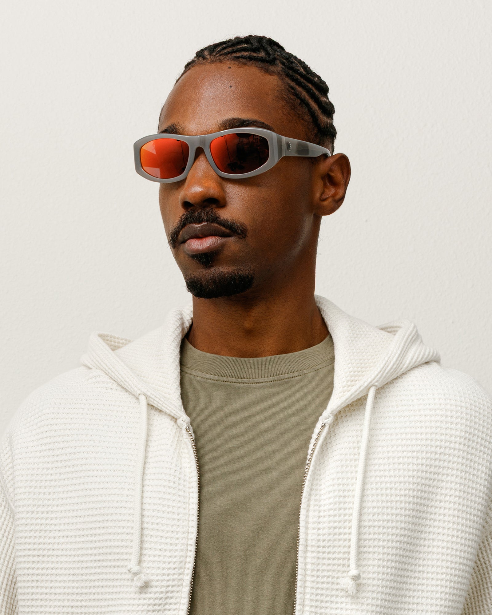 Stussy Accessories Landon Sunglasses occhiali grey silver flare