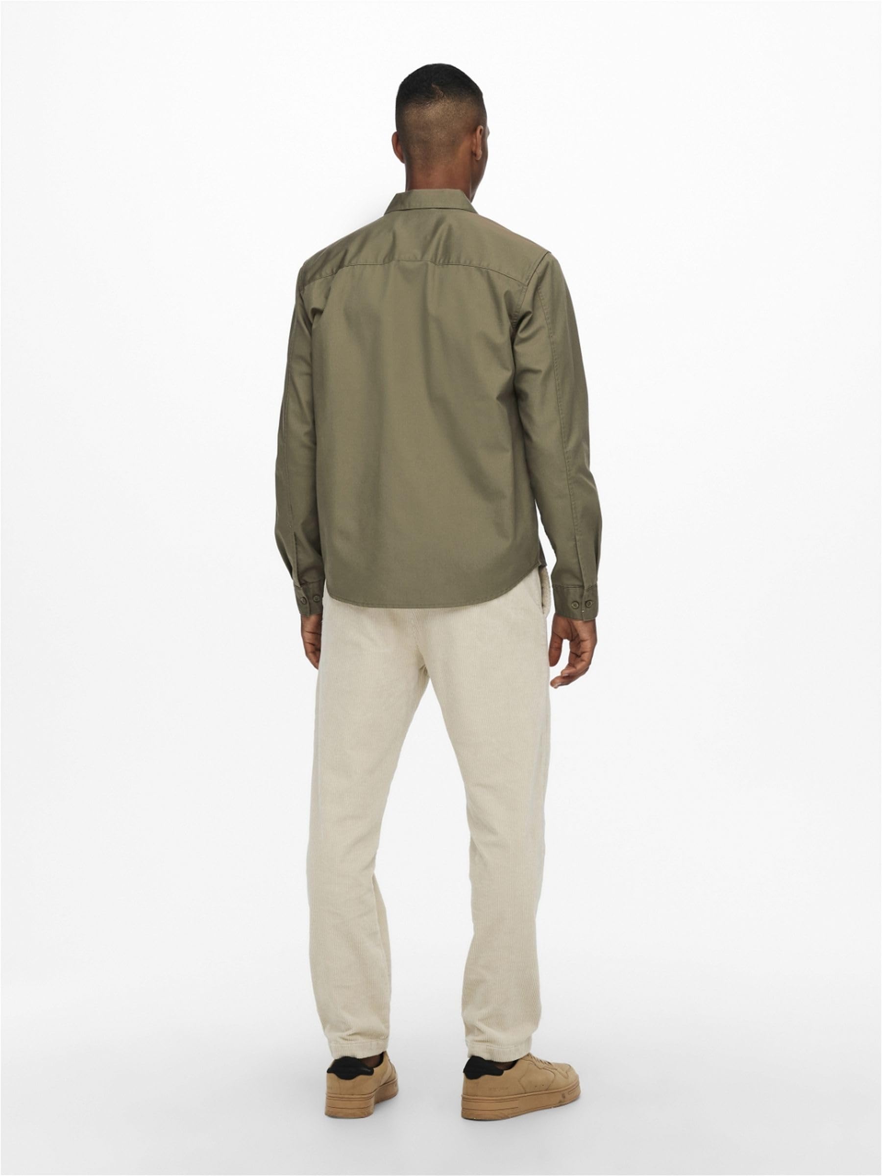 Only & Sons Onsmatti camicia overshirt twill maniche lunghe