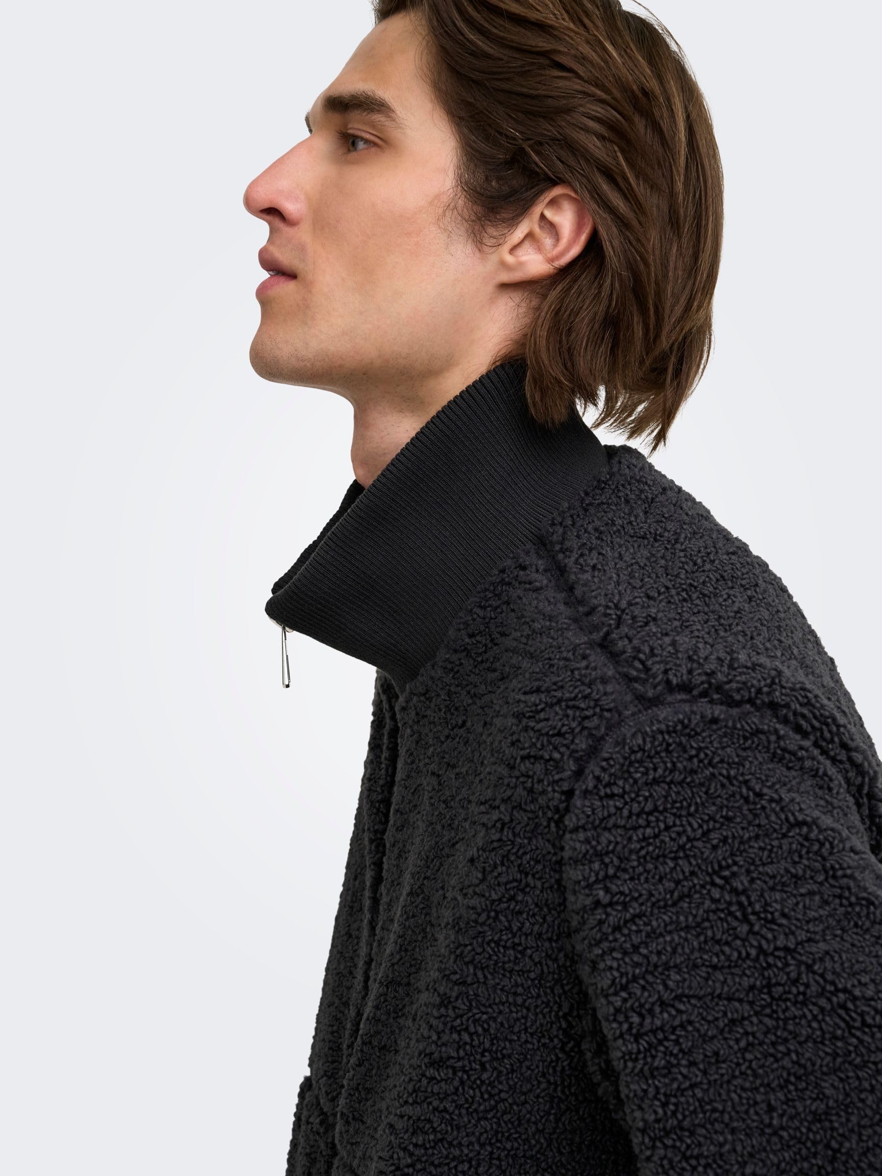 Only & Sons Onsray Sherpa Otw giacca uomo phantom