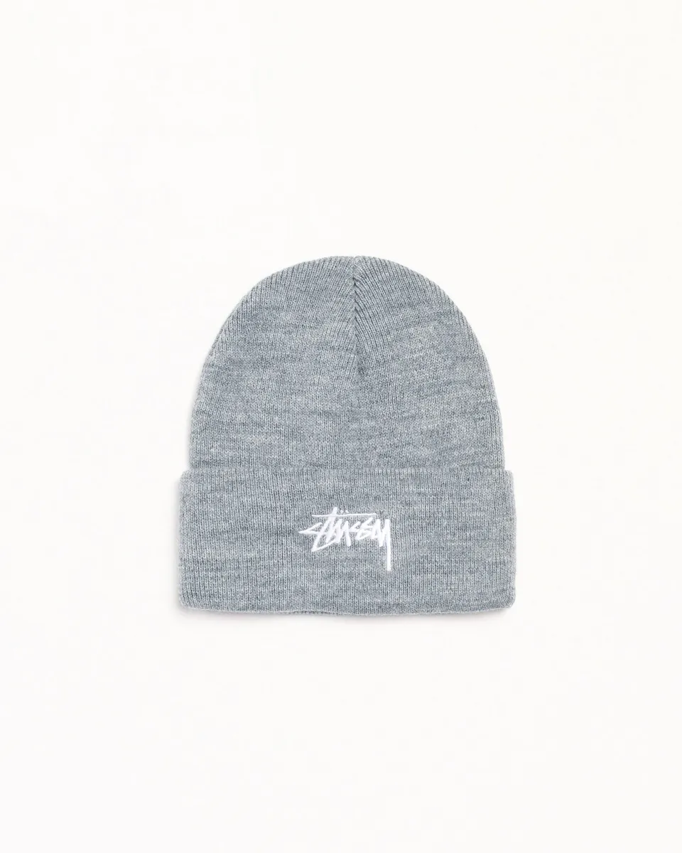 Stussy Headwear Stock Cuff Beanie berretto grey heather acrilico