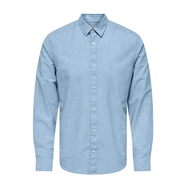 Only & Sons Cantley Camicia Uomo Blu M Cotone