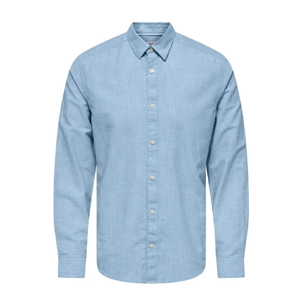 Only & Sons Cantley Camicia Uomo Blu M Cotone