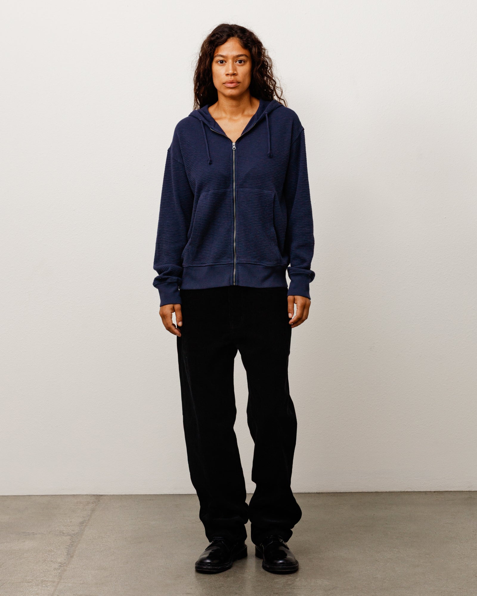 Stussy Lightweight Thermal Hoodie felpa cappuccio Navy