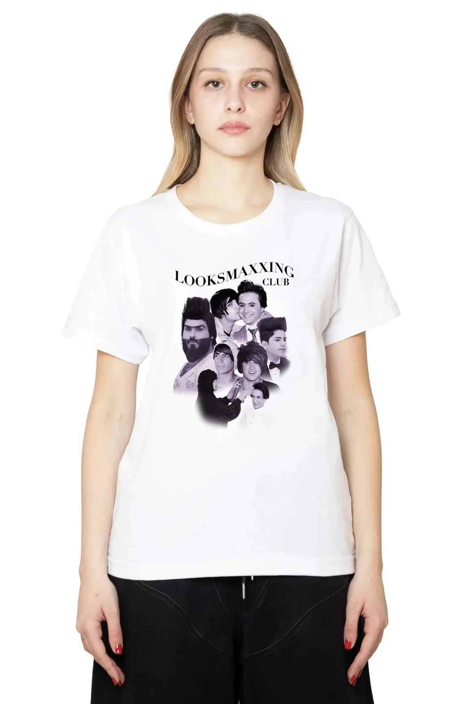Trashy Clothing Looksmaxxing Atwani t-shirt bianca cotone