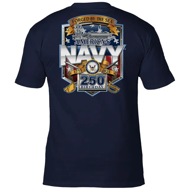 7.62 Design T-Shirts Navy 250th T-Shirt Cotone Blu Navy