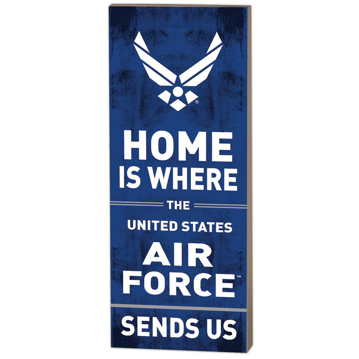 7.62 Design US Air Force targa legno 18x46 cm parete