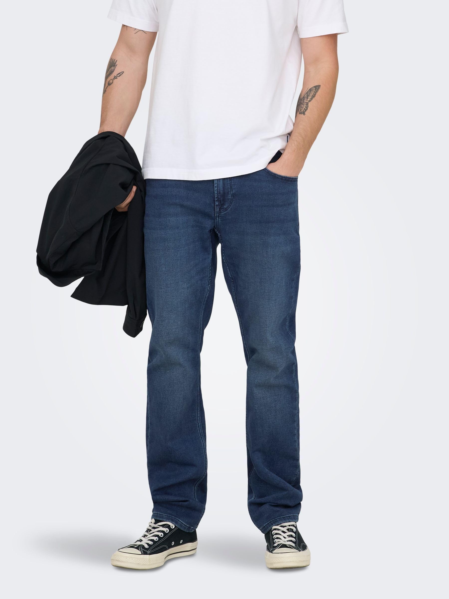 ONLY & SONS Onsloom Jeans Slim Fit Uomo Mid Rise Denim