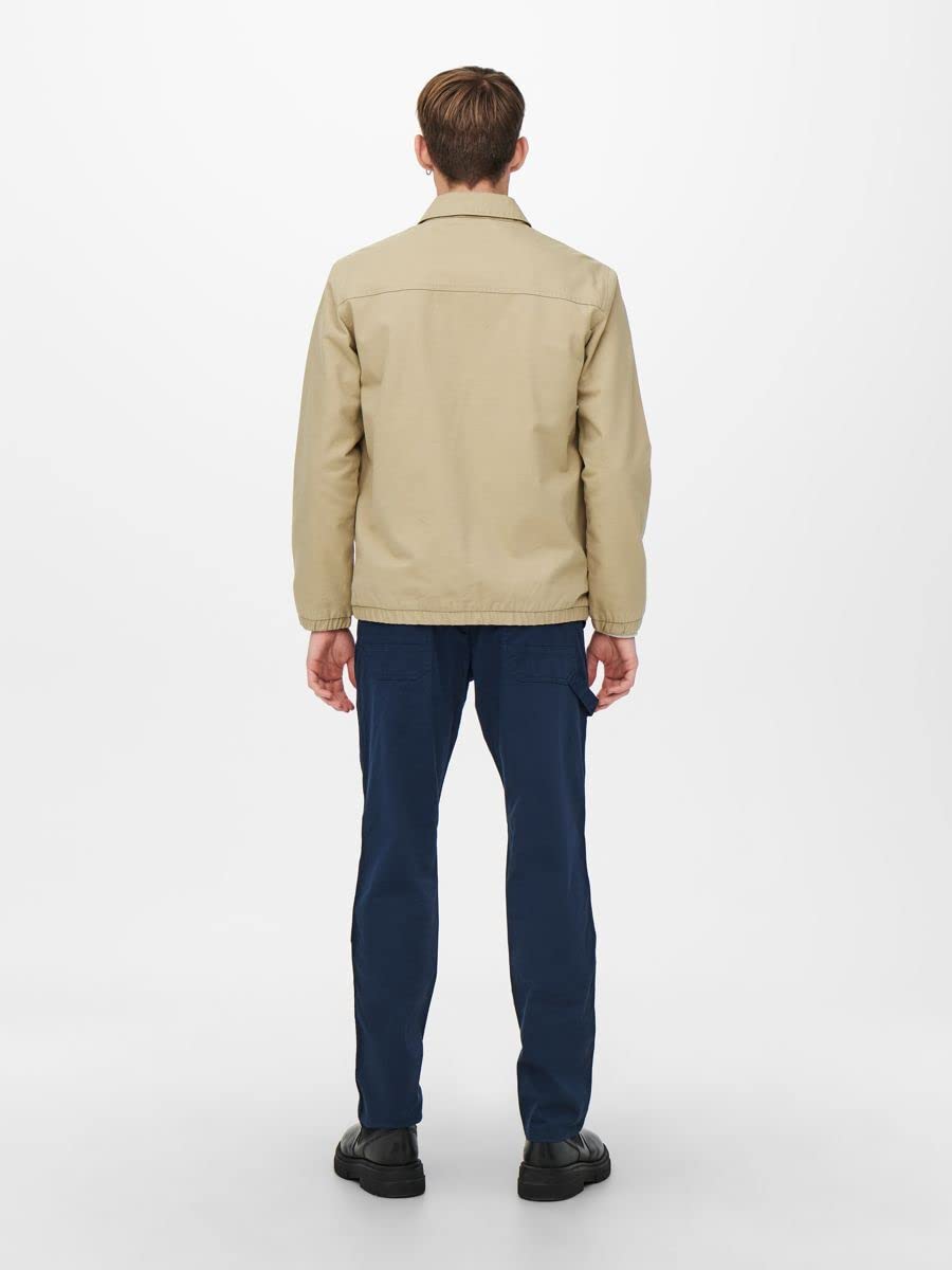 ONLY & SONS Onsharry Giacca Harrington Uomo Leggera