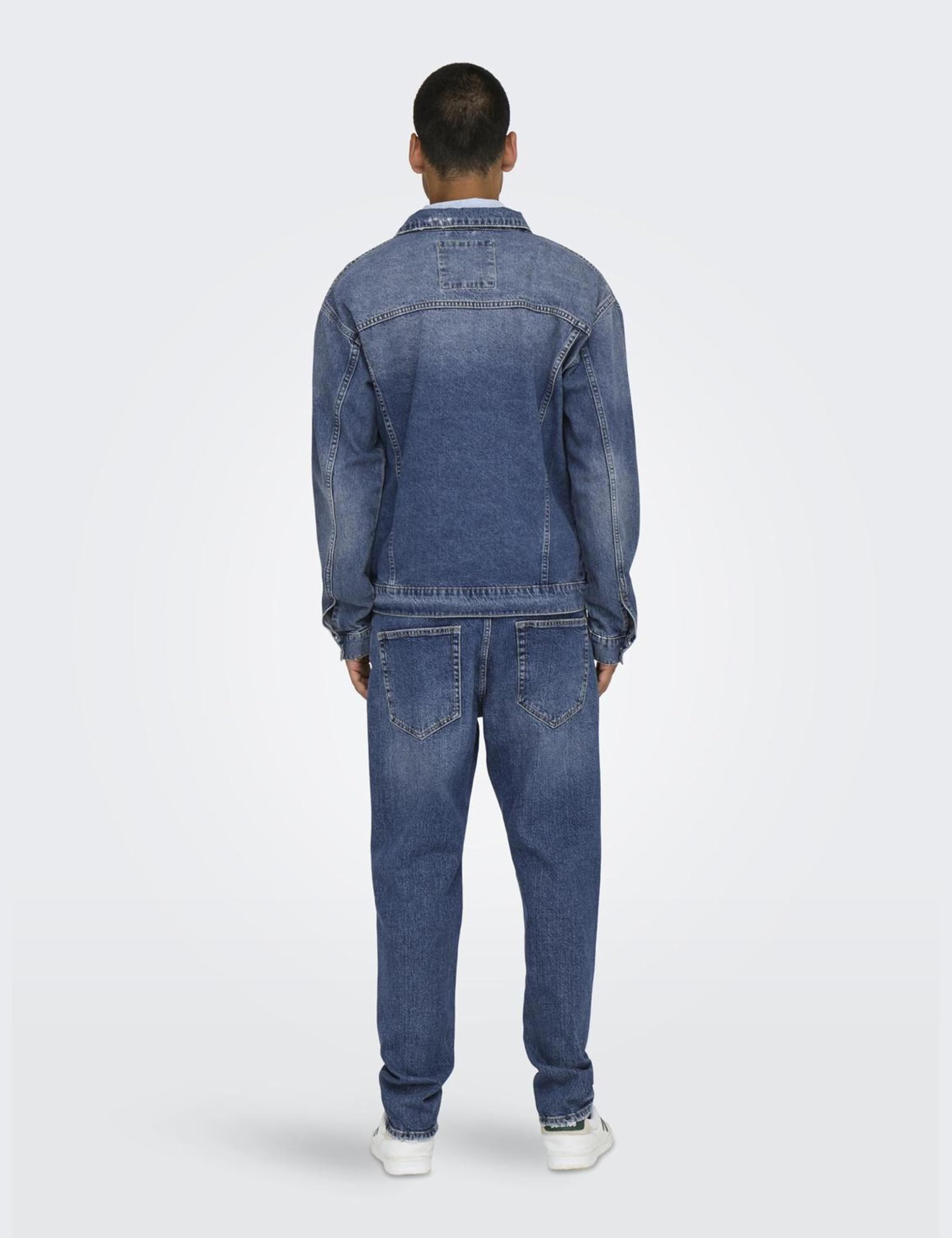 Only & Sons Onsjust Box Tai Giacca Jeans Uomo L Blu Chiaro