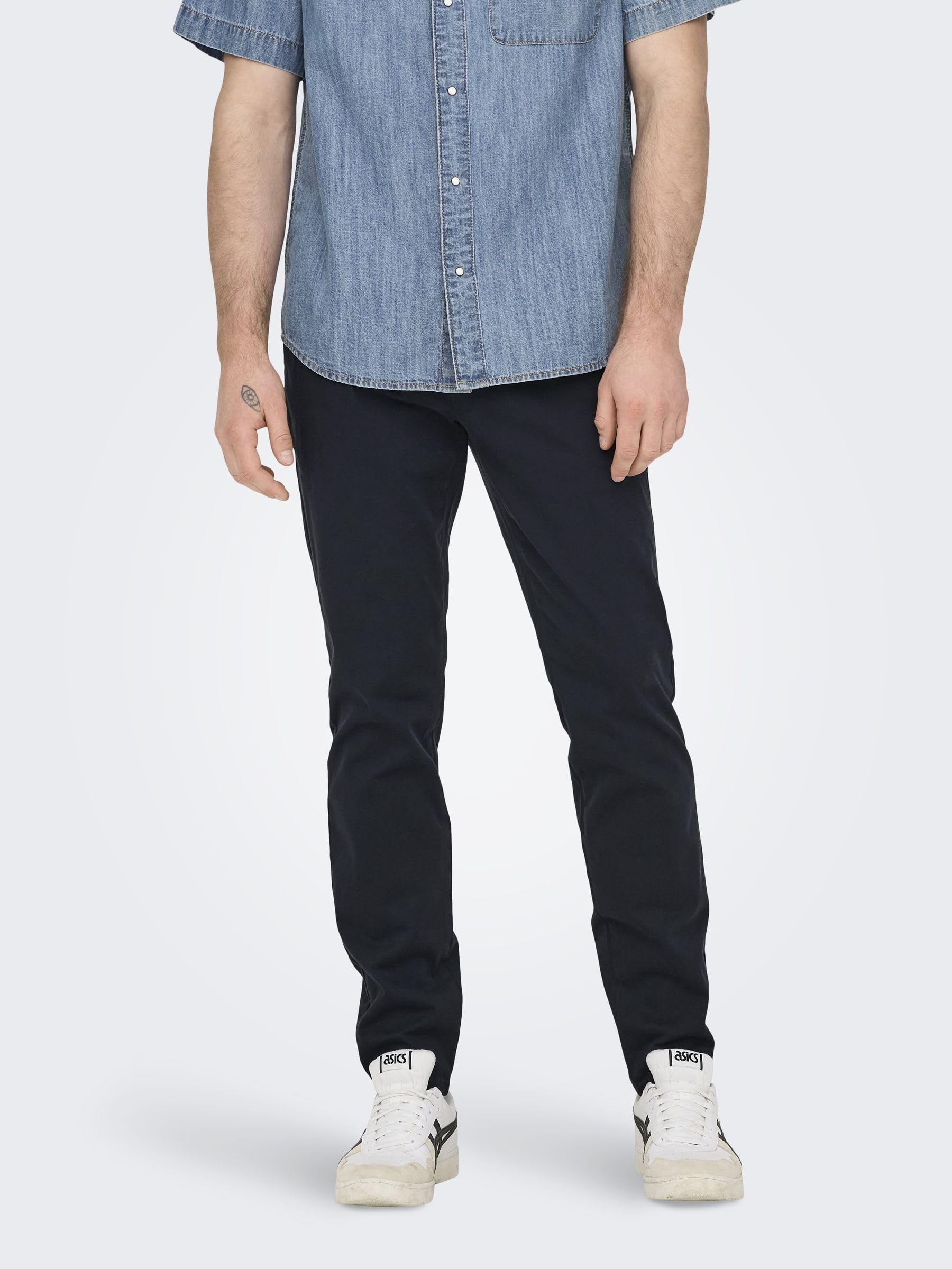 Only & Sons Onscam Pantaloni Chino Uomo 36W/32L Tapered