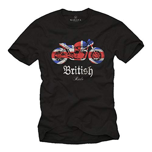 Makaya T-Shirt Uomo Vintage Motorcycle XL Cotone