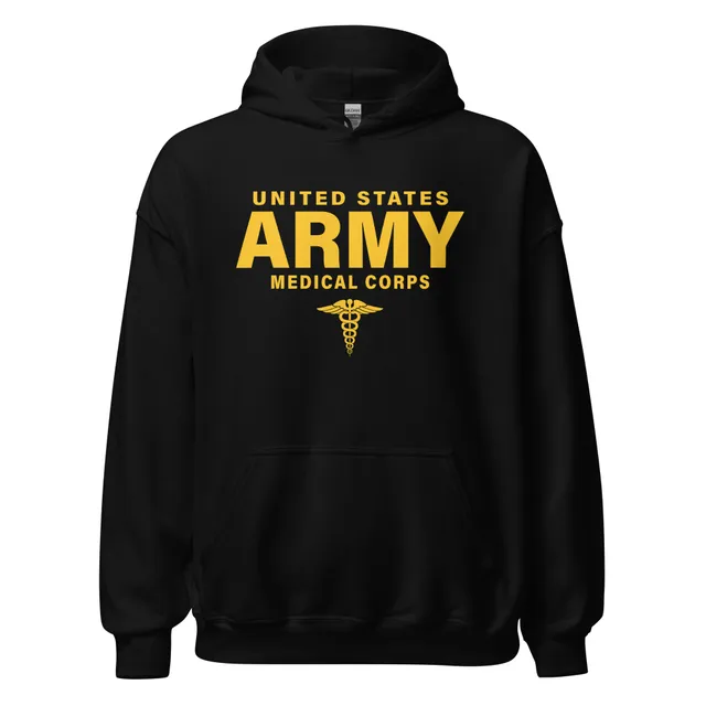 7.62 Design Army Medical Corps felpa uomo cappuccio cotone