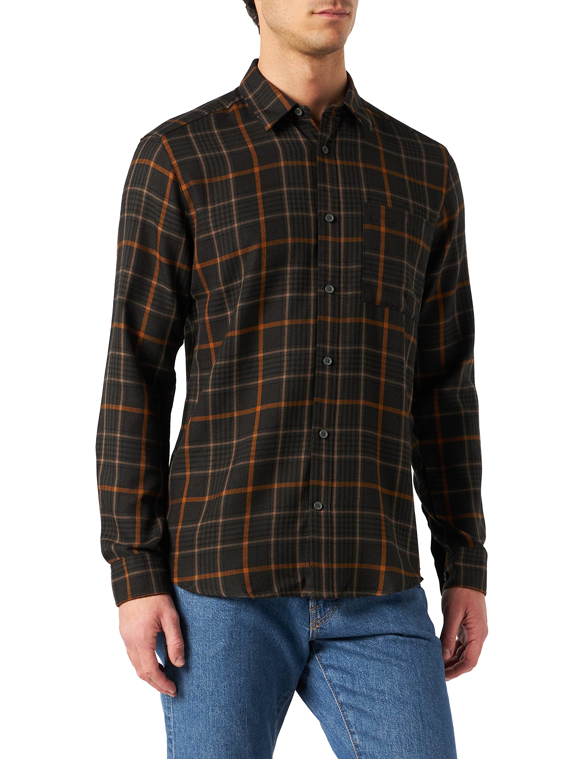 Only & Sons Onsloki Camicia Uomo a Quadri Manica Lunga