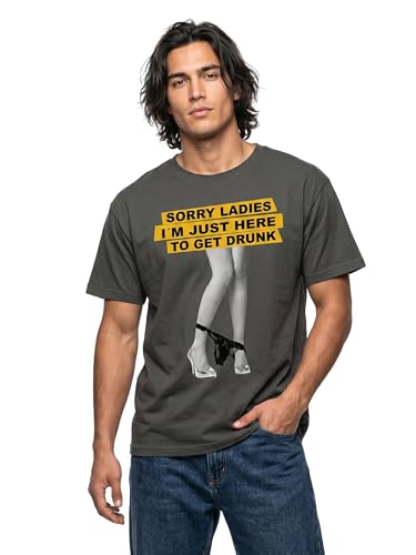 Makaya Sorry Ladies T-Shirt Uomo Grigia Cotone Scritta