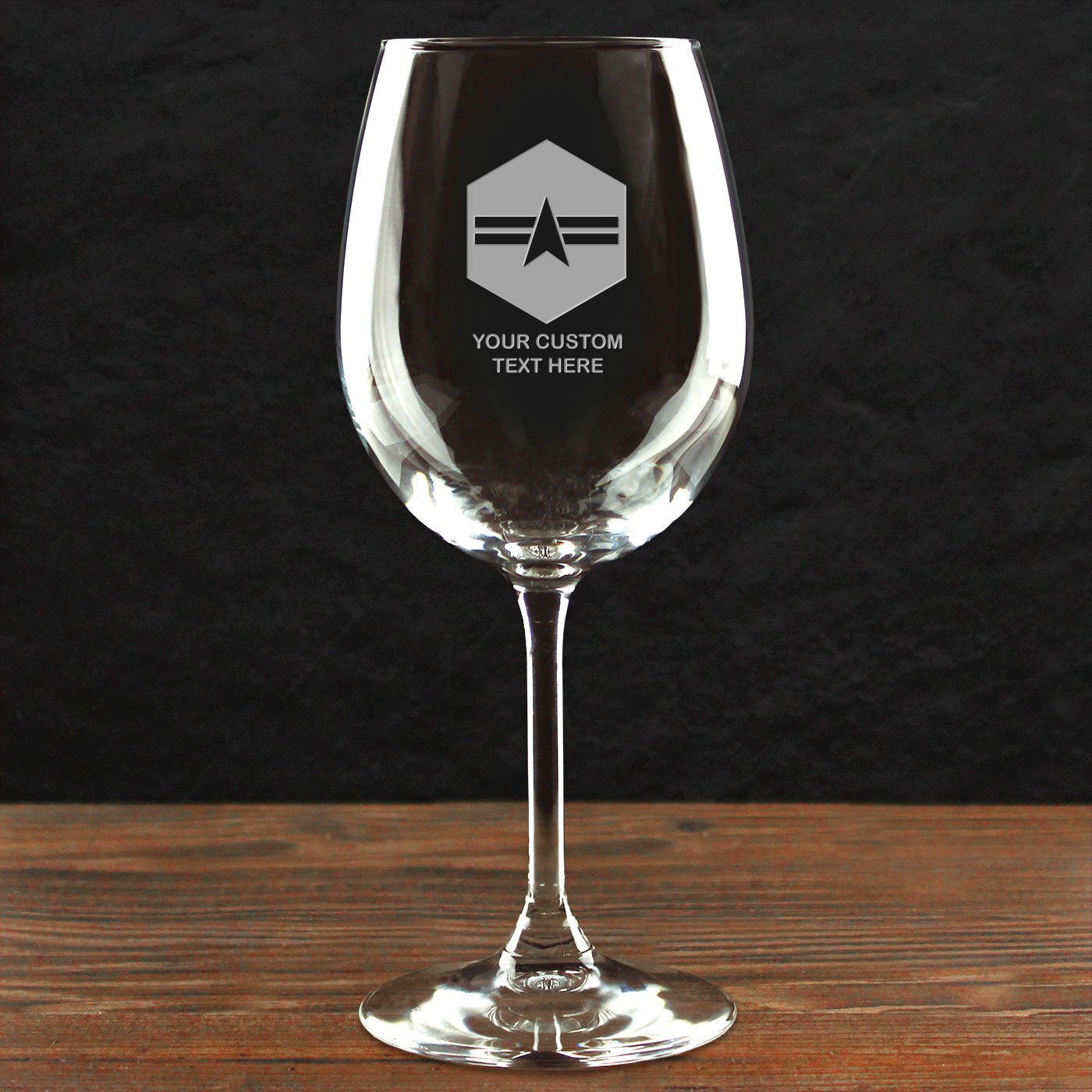 7.62 Design Space Force Calice Vino 16 oz Logo