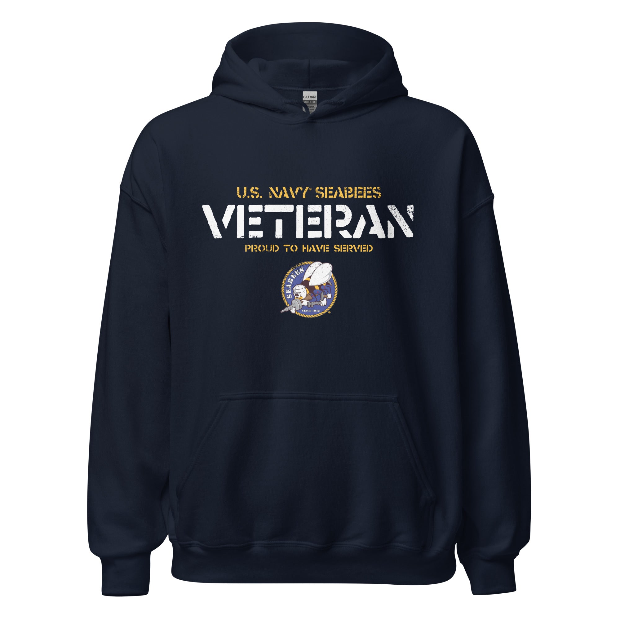 7.62 Design Seabees felpa cappuccio nera Navy
