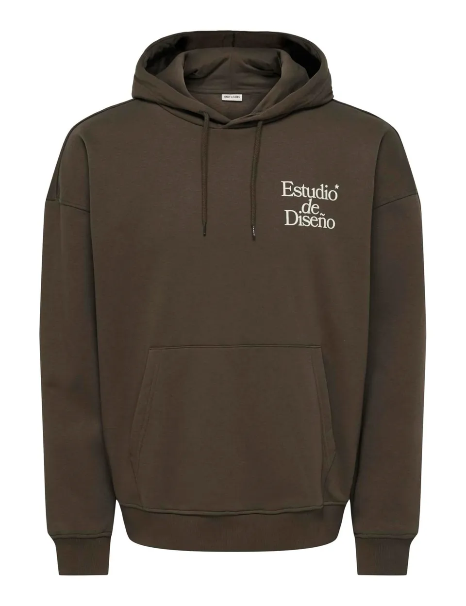 Only & Sons Onsciff Felpa Cappuccio Uomo Beluga Vintage