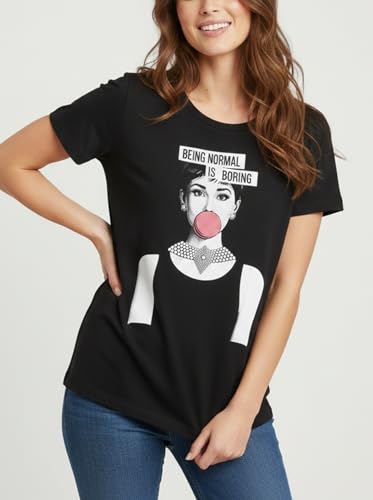 Makaya T-Shirt Donna Being Normal is Boring Maglietta M Cotone
