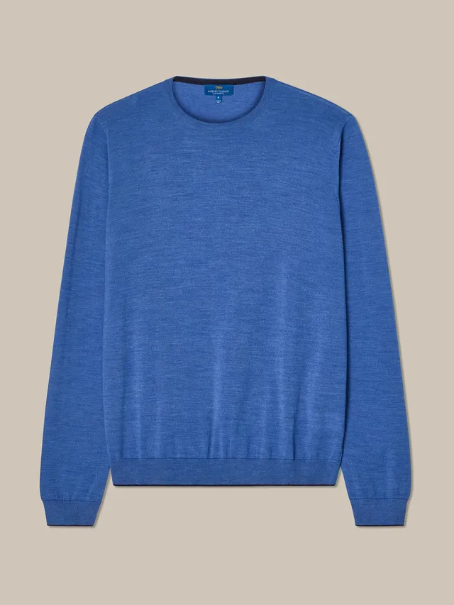 Robert Talbott Keaton maglione merino azzurro