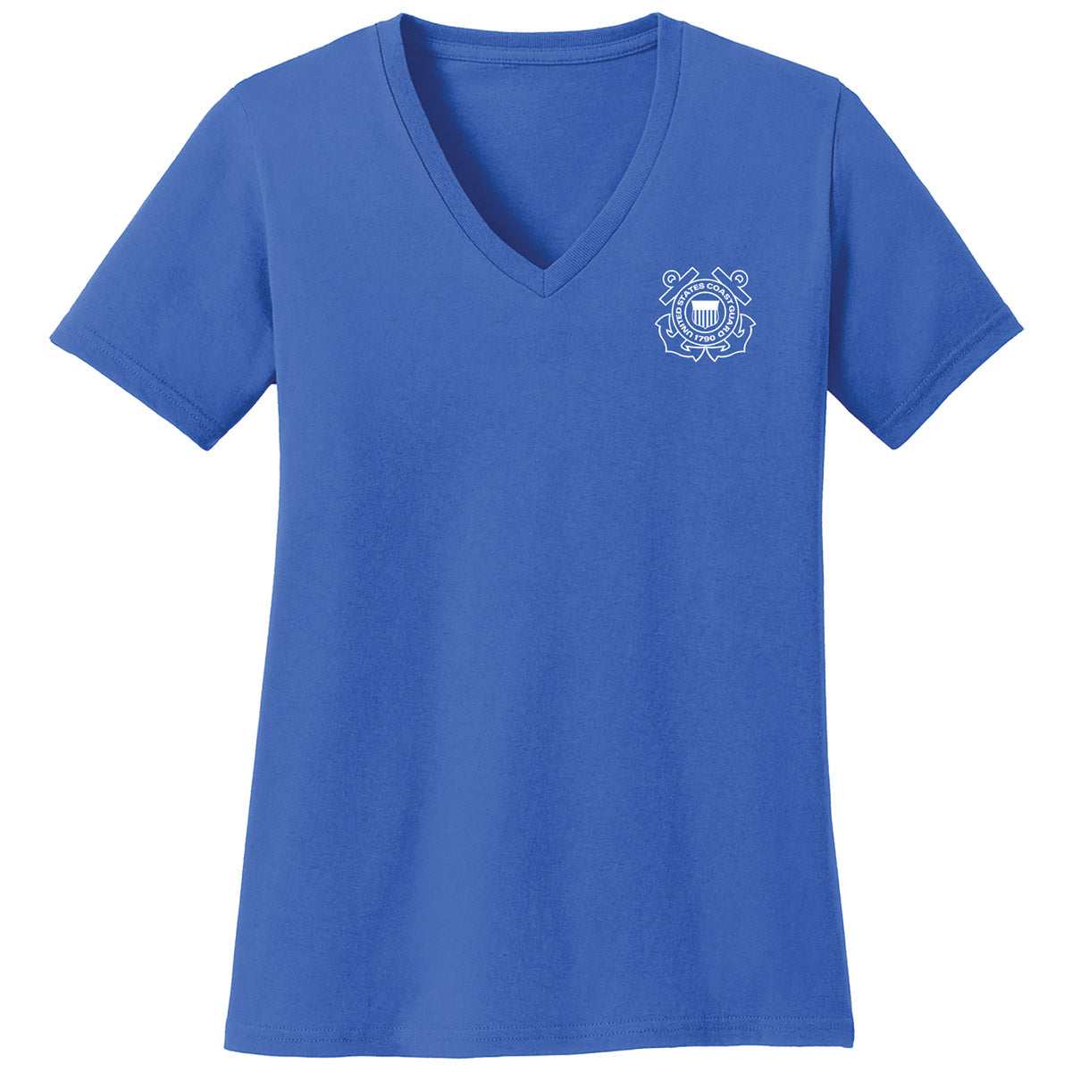 7.62 Design Coast Guard Logo T-Shirt donna blu royal cotone