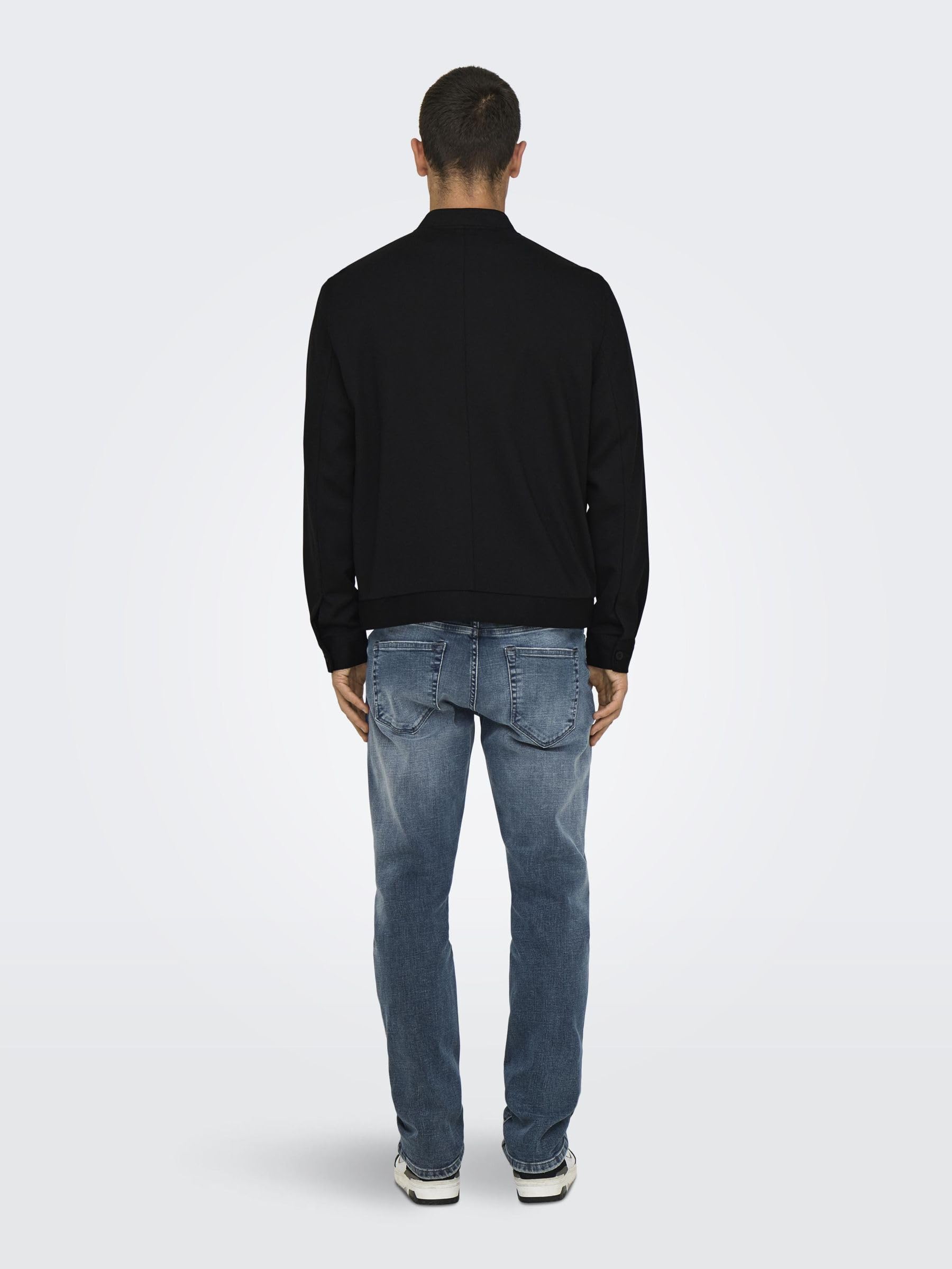 ONLY & SONS Blouson Giacca Baseball Uomo Nero M
